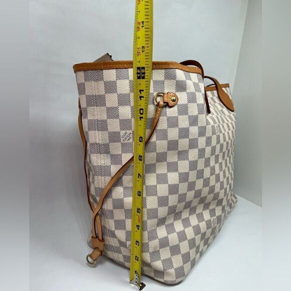 AUTHENTIC  Louis Vuitton Neverfull GM Damier Azur, No Pouch - Picture 10 of 14